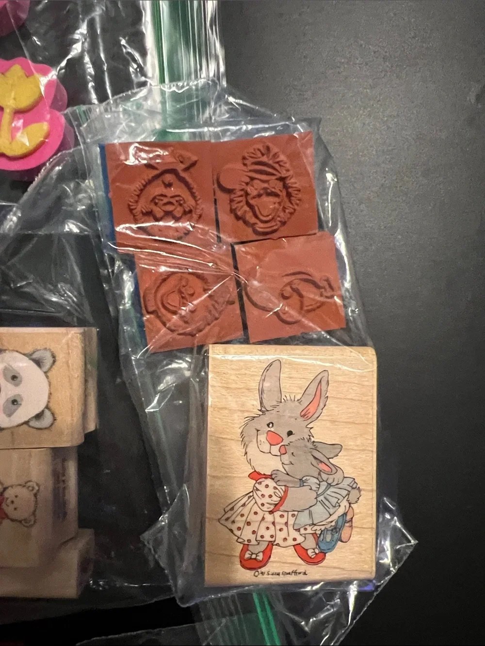 Vintage Craft Rubber Stamp Mega Lot - Hero Arts, Suzy’s Zoo, Alphabet Blocks